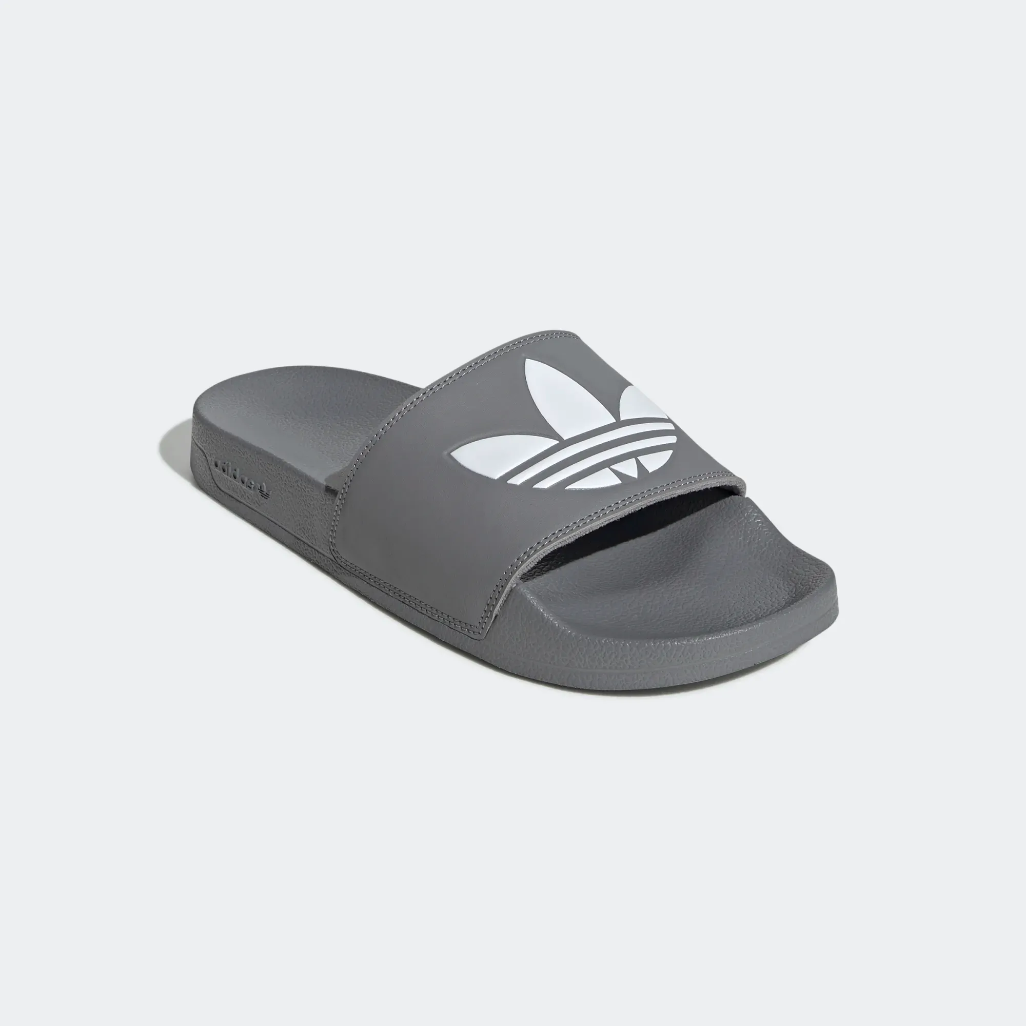 Adidas Men's Adilette Lite Slides - Grey Three / Cloud White