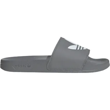 Adidas Men's Adilette Lite Slides - Grey Three / Cloud White