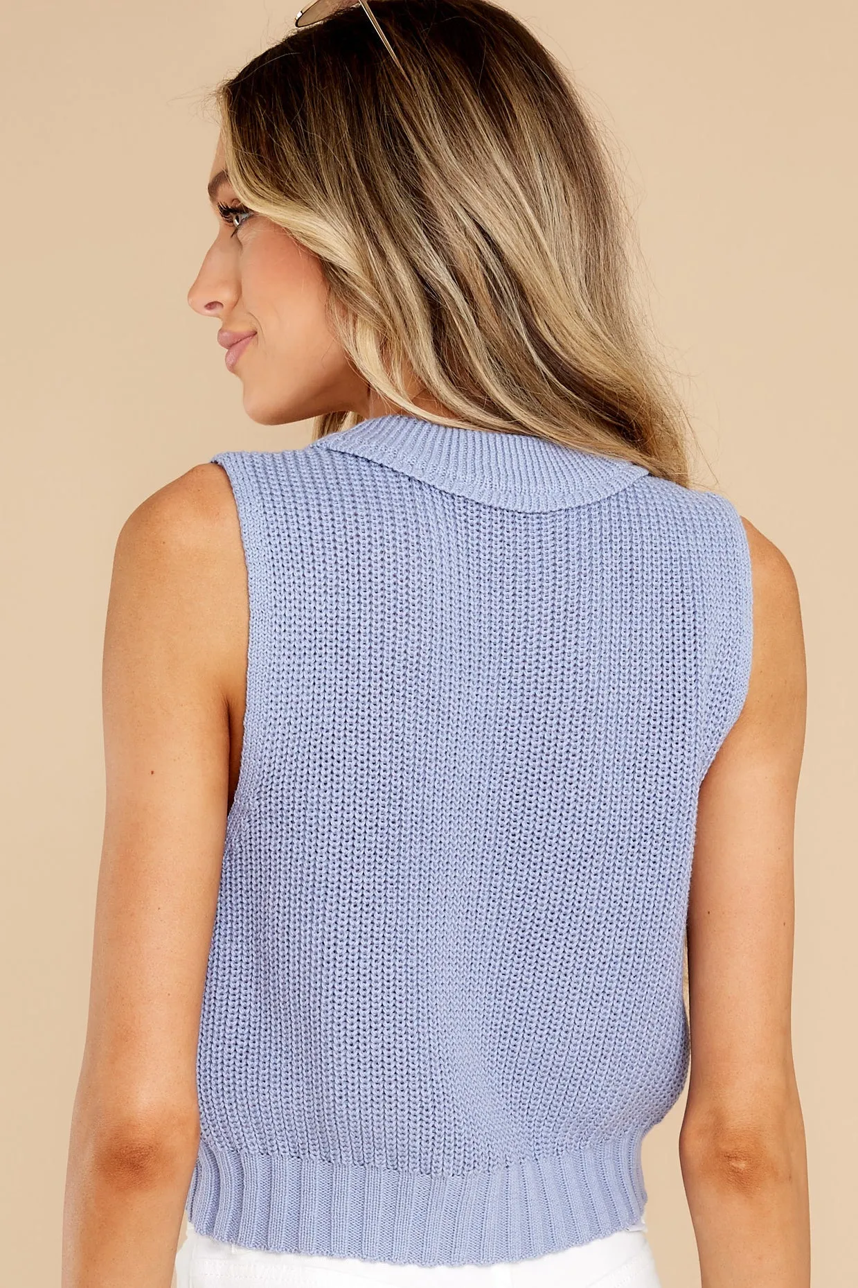 Affectionately Yours Periwinkle Crop Top