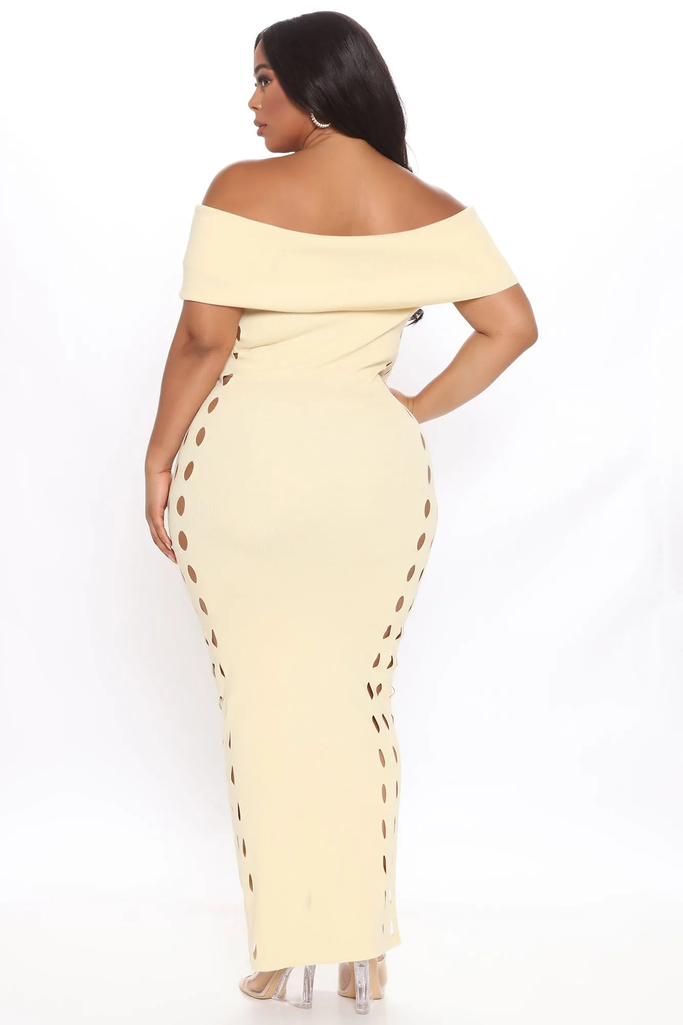 All Night Sweater Maxi Dress - Cream