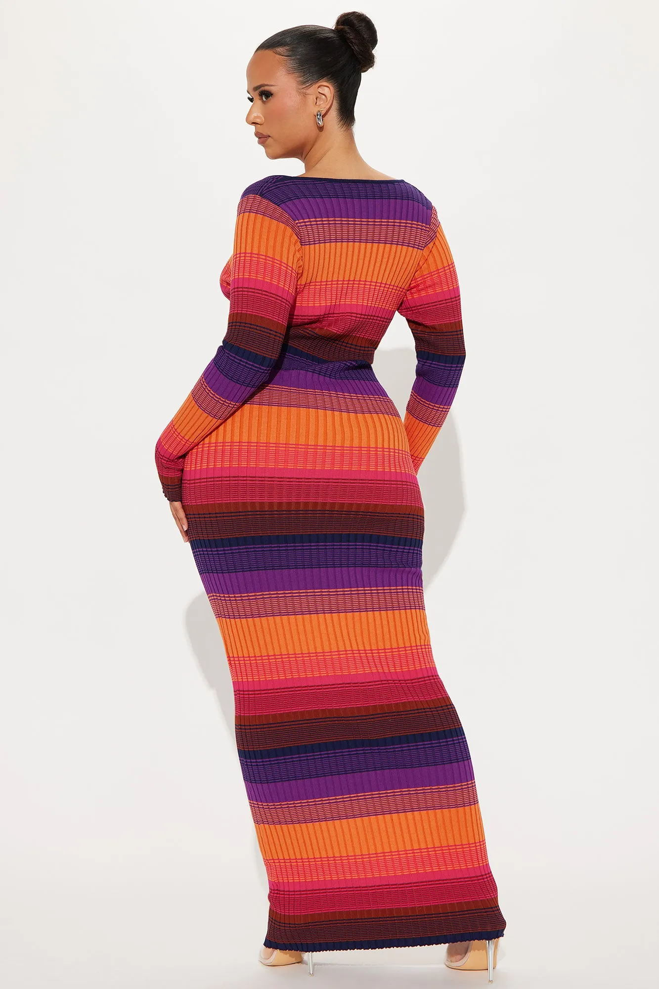 Amy Striped Maxi Dress - Multi Color