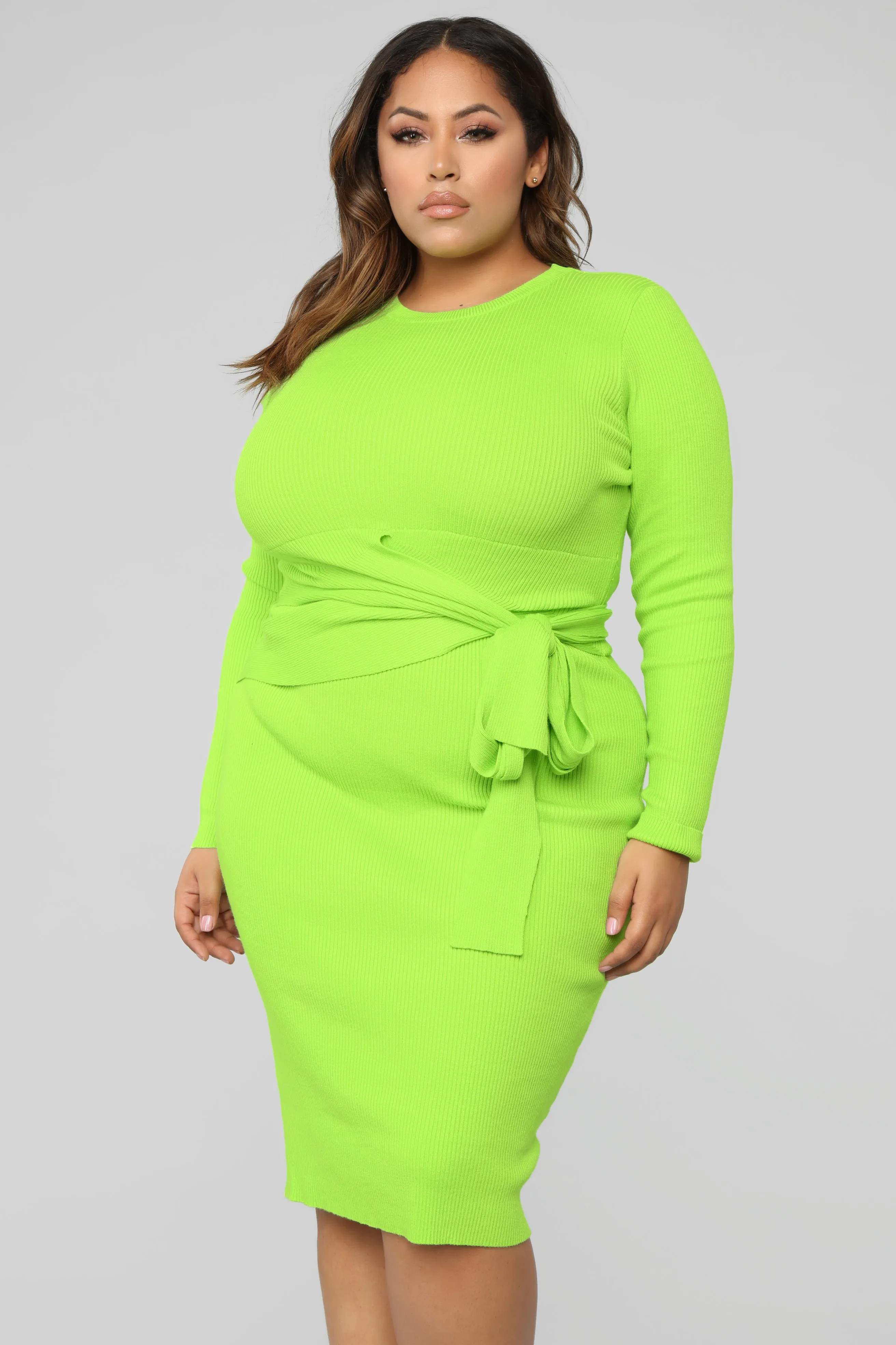 Are You Listening Sweater Midi Dress - Mint