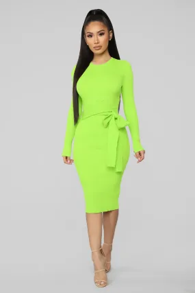 Are You Listening Sweater Midi Dress - Mint