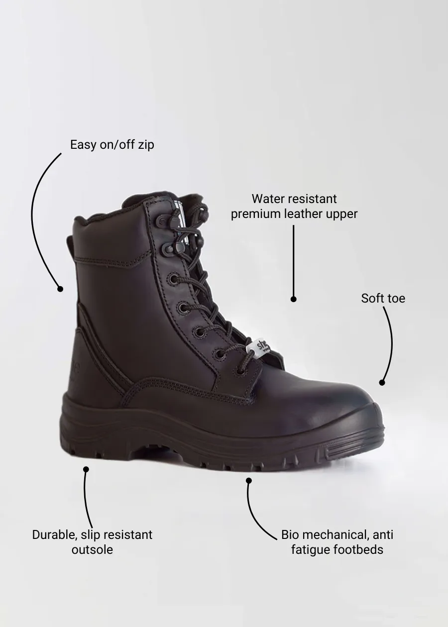 Aspires: women's tactical soft toe work boot