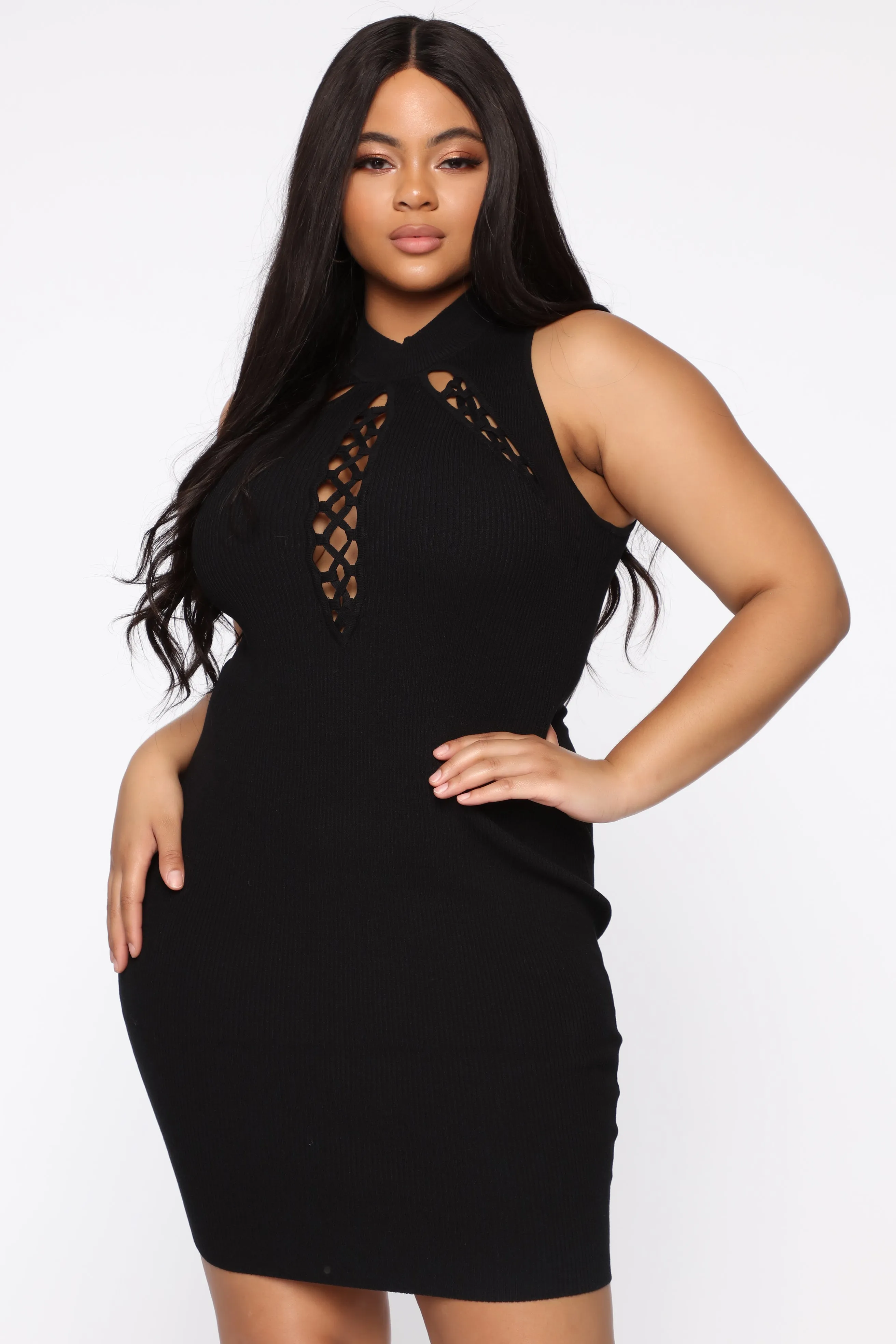 Ayesha Mini Dress - Black