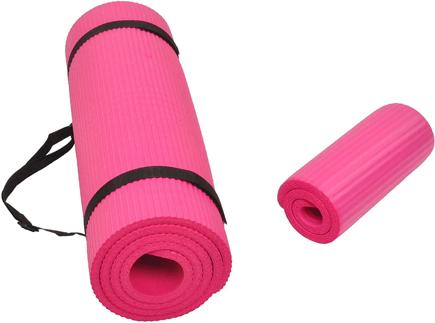 BalanceFrom All-Purpose Extra Thick High Density Anti-Slip Exercise Pilates Yoga Mat with Carrying Strap, (72" L x 24" W x 2/5 Inch Thick)