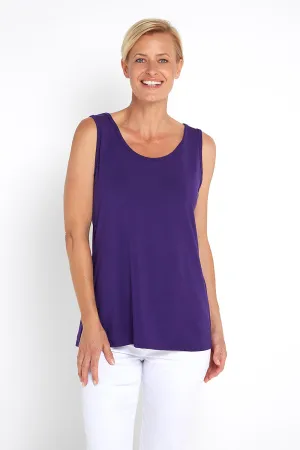 Bamboo Tank Top - Eggplant