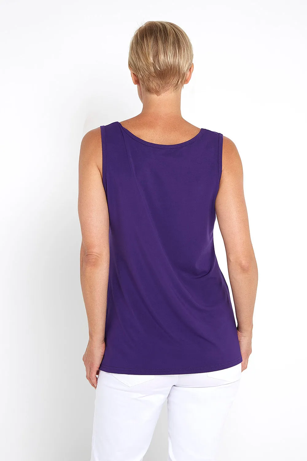 Bamboo Tank Top - Eggplant