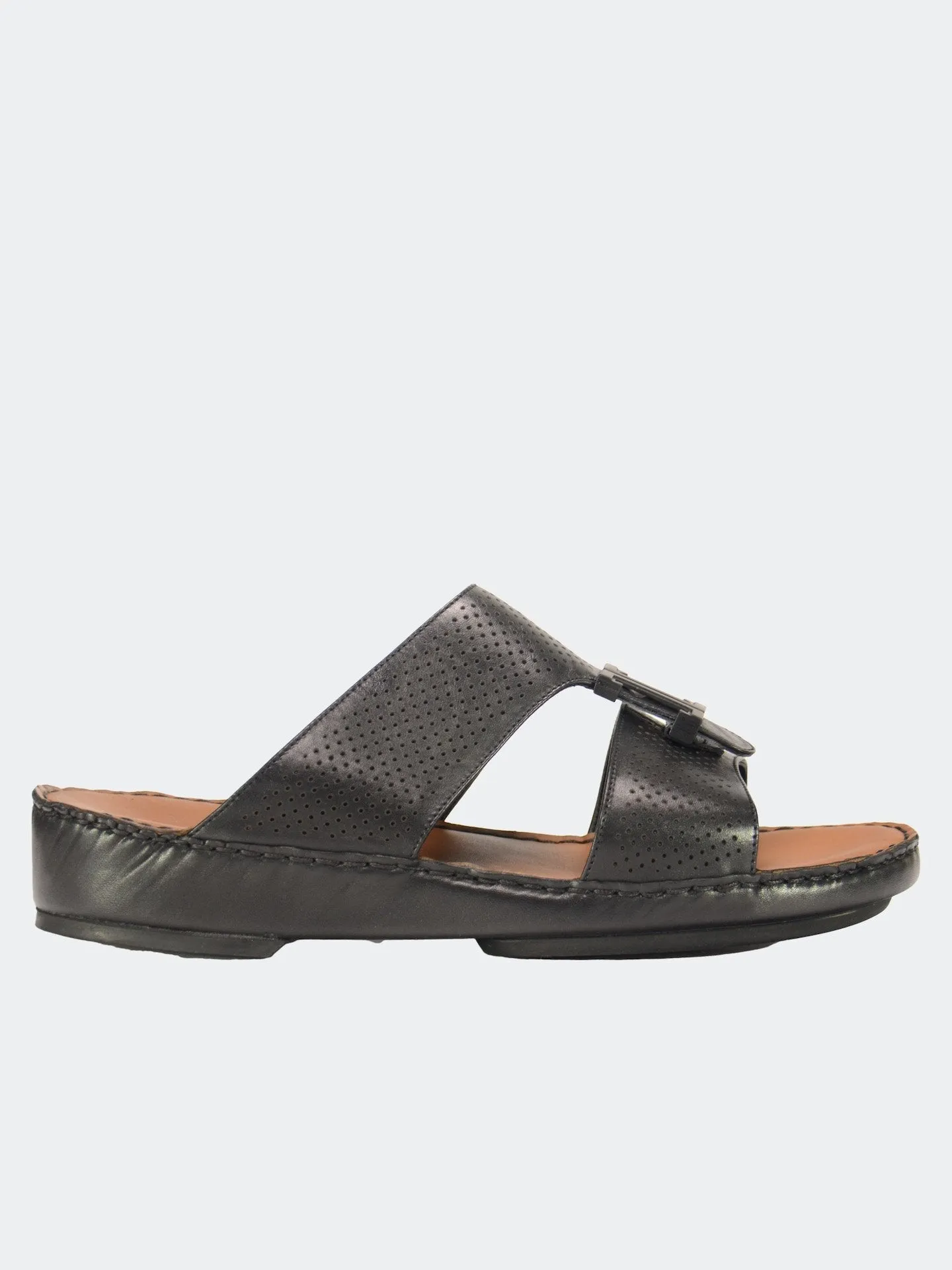 Barjeel Uno 004111 Perforated Strap Arabic Leather Sandals