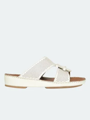 Barjeel Uno 004111 Perforated Strap Arabic Leather Sandals