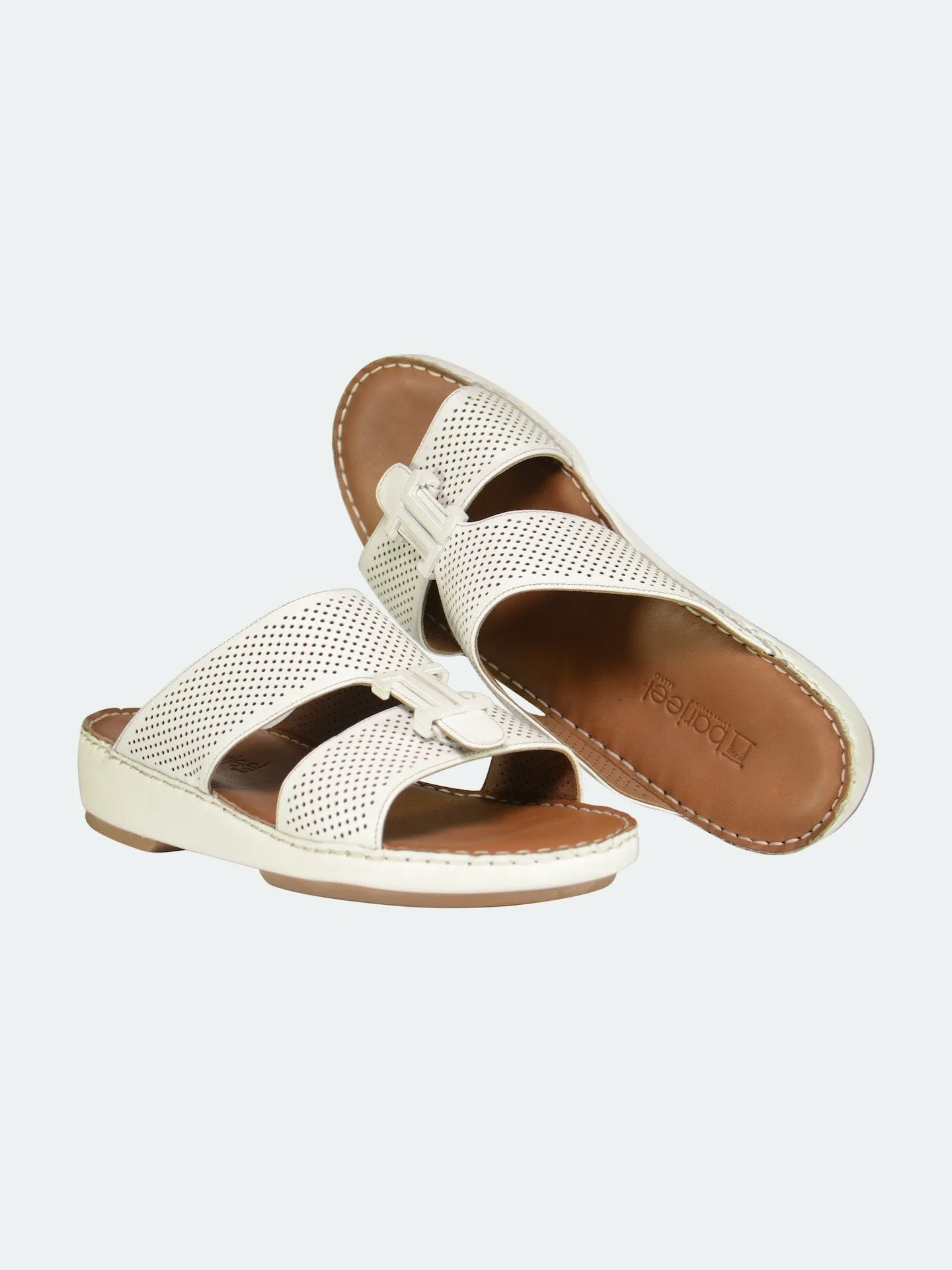 Barjeel Uno 004111 Perforated Strap Arabic Leather Sandals