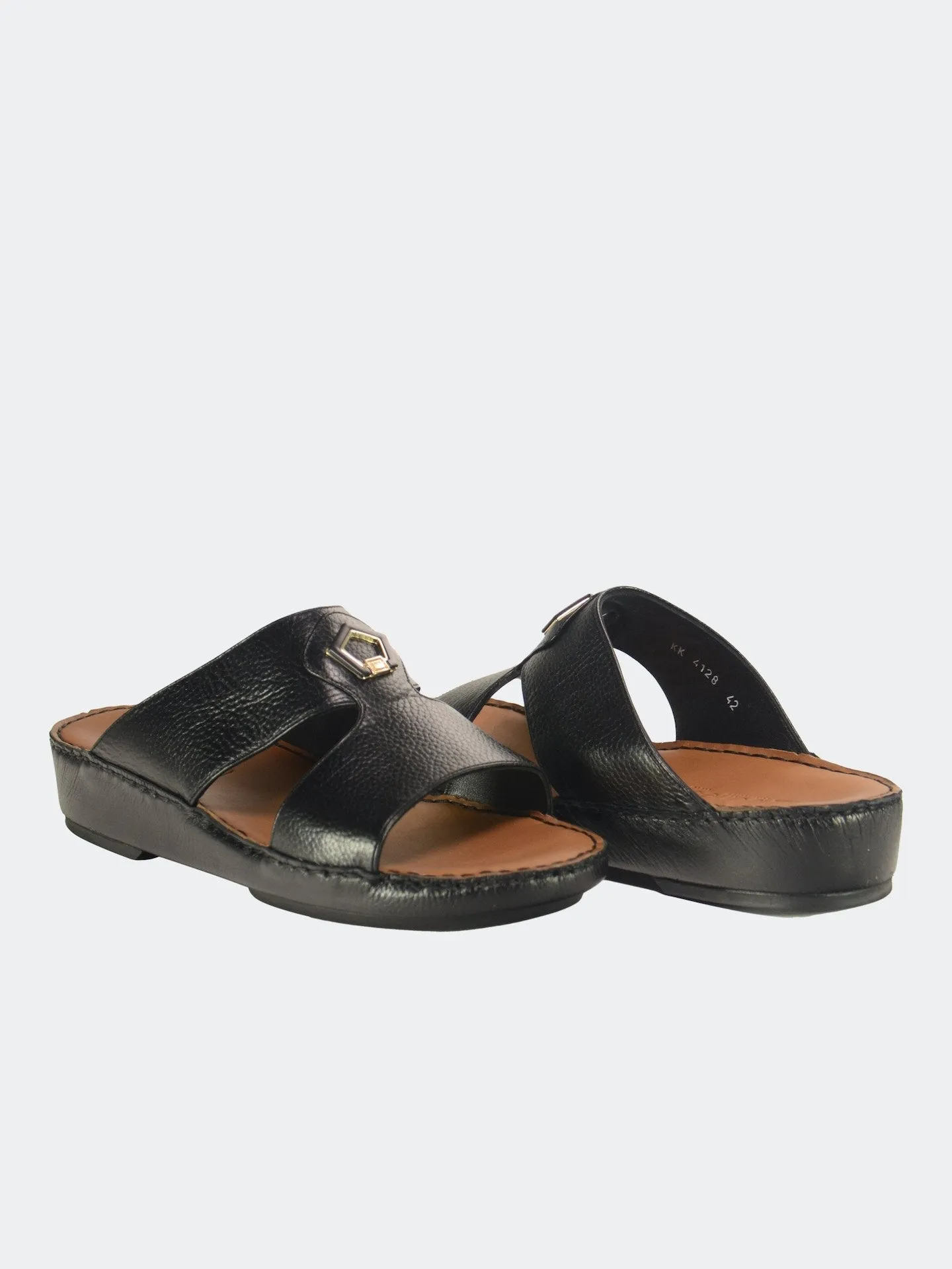 Barjeel Uno 004128 Diamond Buckle Arabic Leather Sandals