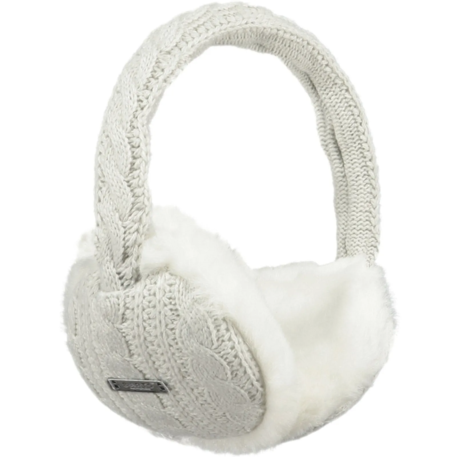 Barts Womens Monique Faux Fur Cable Knit Ear Muffs Earwarmers