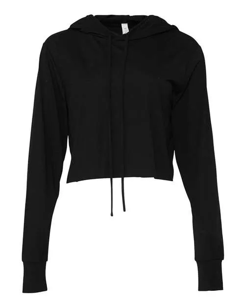 BELLA   CANVAS Women's Triblend Crop Long Sleeve Hoodie