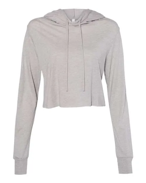 BELLA   CANVAS Women's Triblend Crop Long Sleeve Hoodie