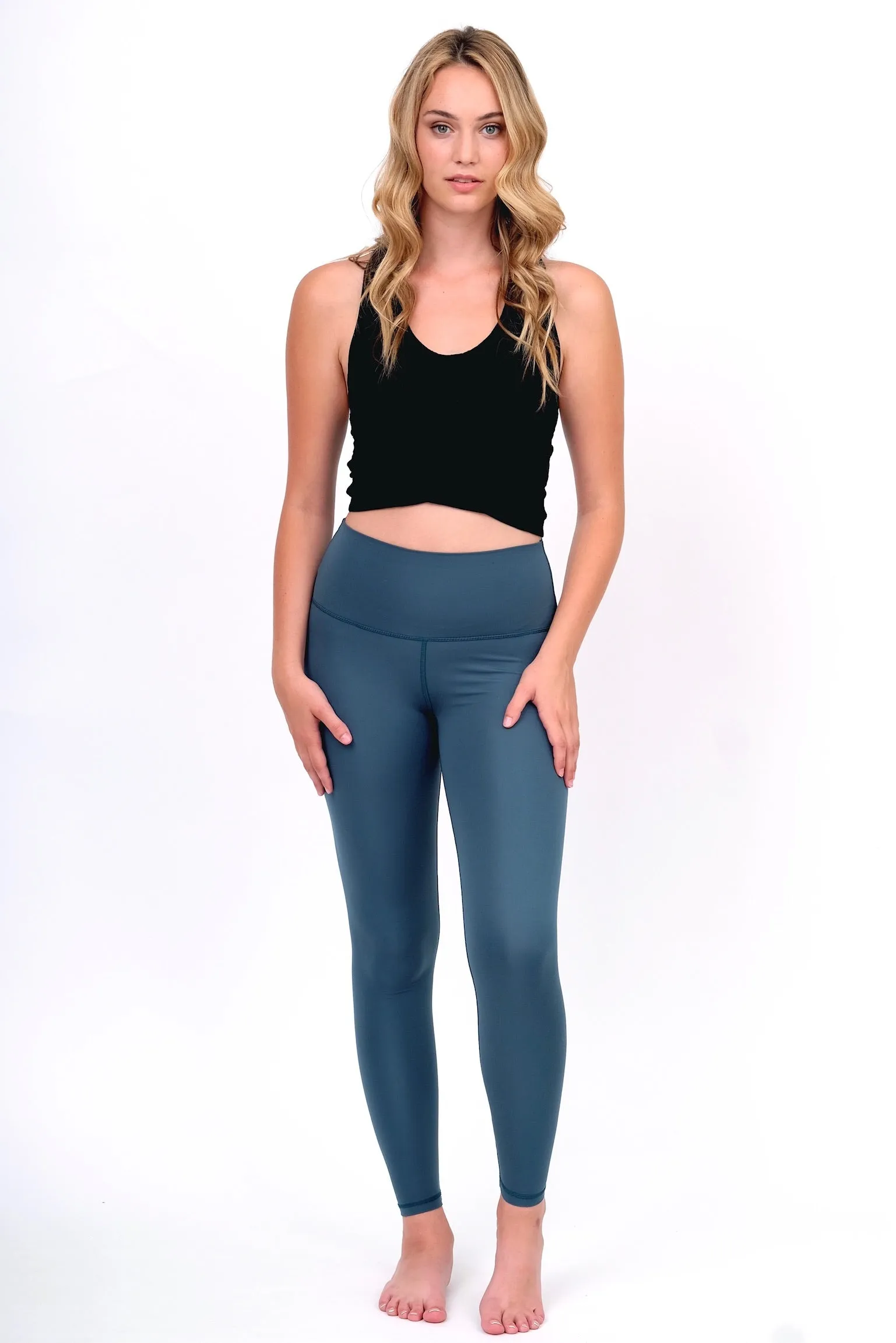 Black Twist Cropped Tank