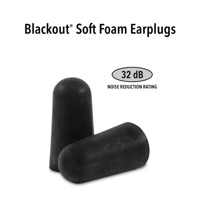 BLACKOUT®  Soft Foam Earplugs - Foam