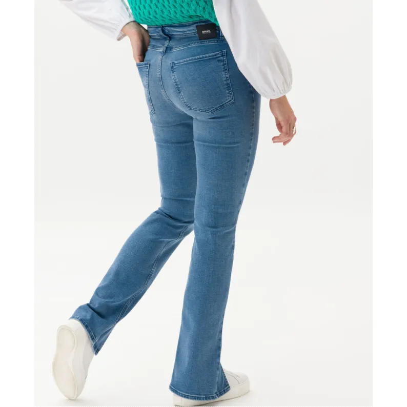 Brax Shakira Front Split Flare Jeans Used Fresh Blue 72-1008