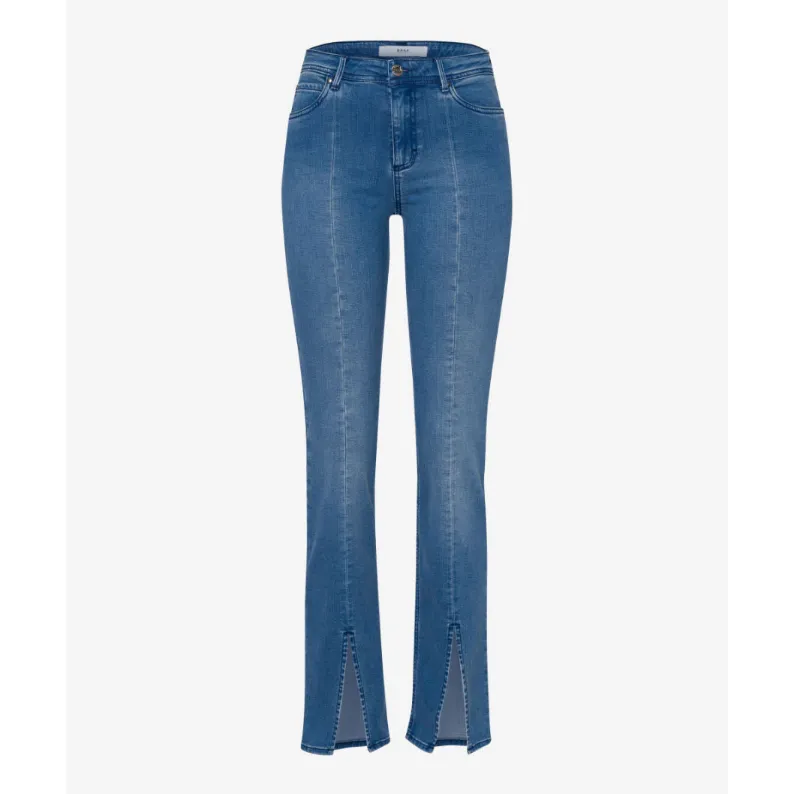 Brax Shakira Front Split Flare Jeans Used Fresh Blue 72-1008