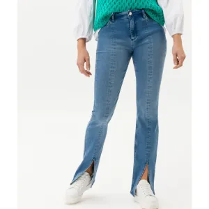 Brax Shakira Front Split Flare Jeans Used Fresh Blue 72-1008