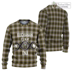 Buchanan Dress Tartan Ugly Sweater with Family Crest DNA In Me Style