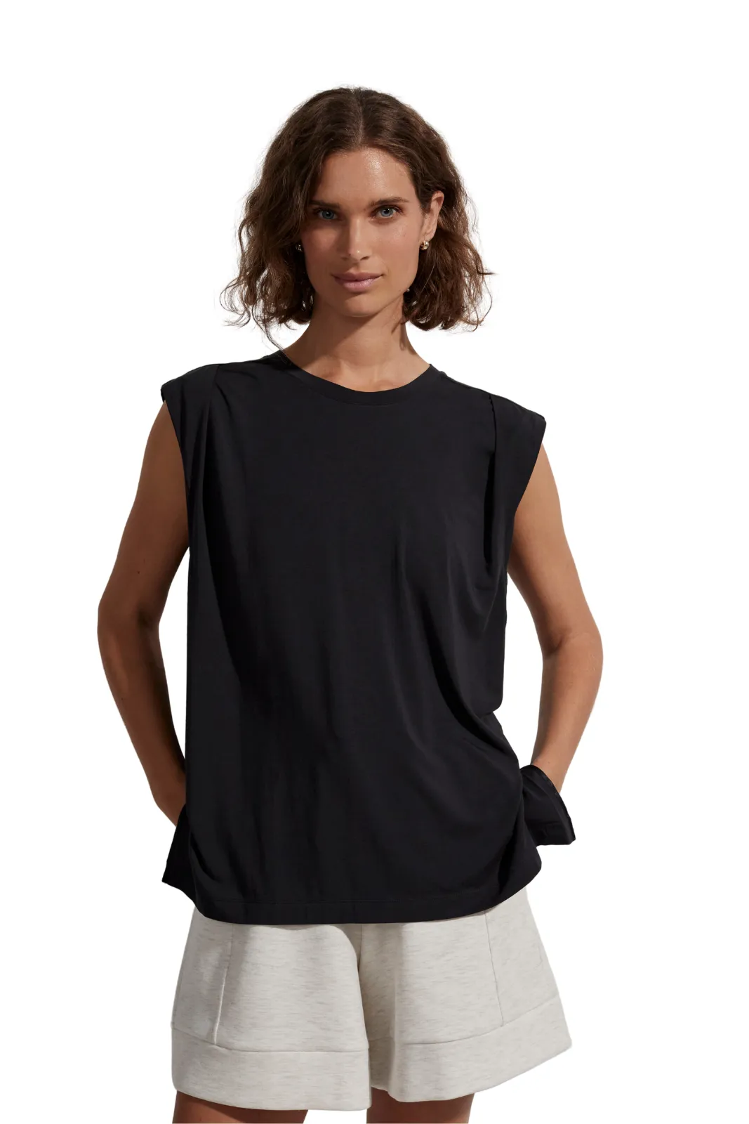 Calgary Boxy Tank Black