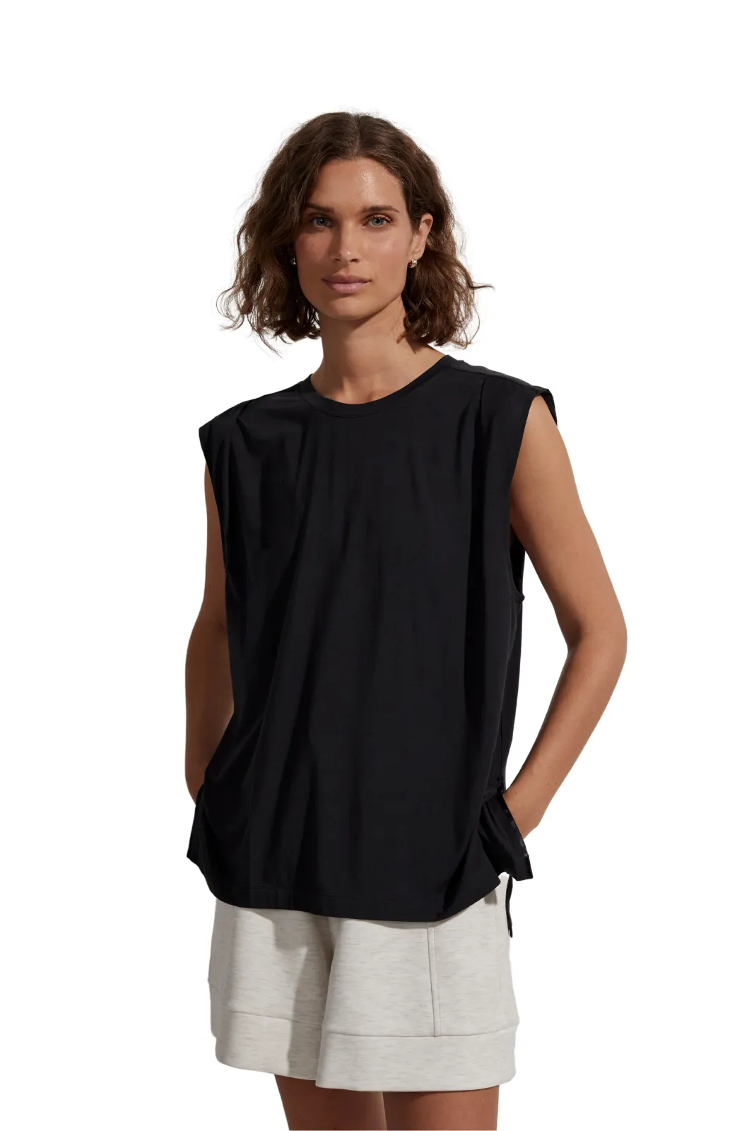 Calgary Boxy Tank Black