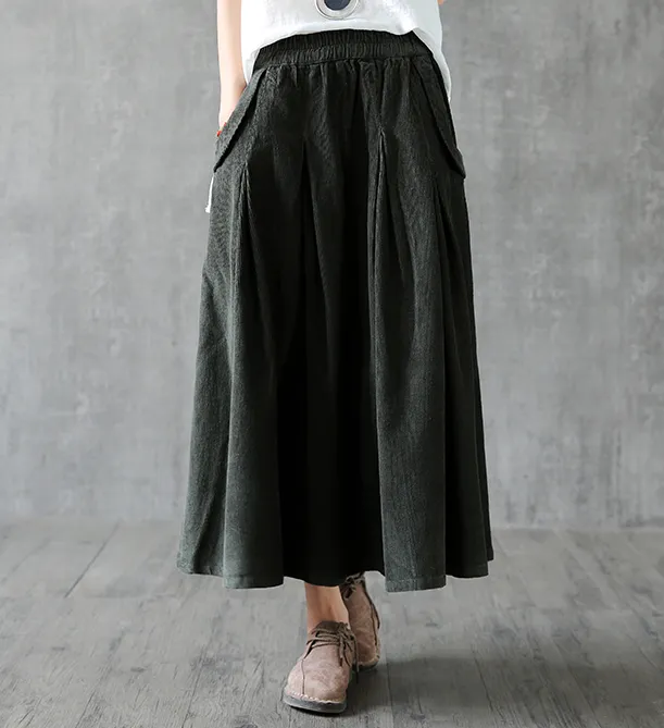 Casual Cotton linen loose fitting Women's Skirts  DZA2005262