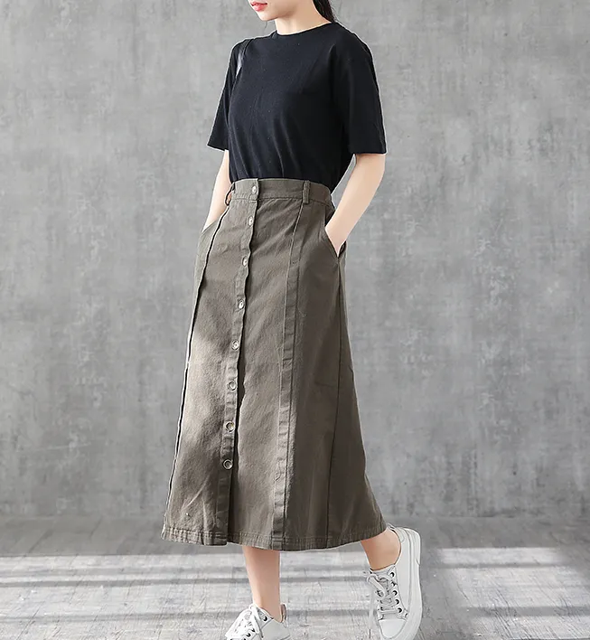 Casual Cotton loose fitting Women's Skirts DZA2006133