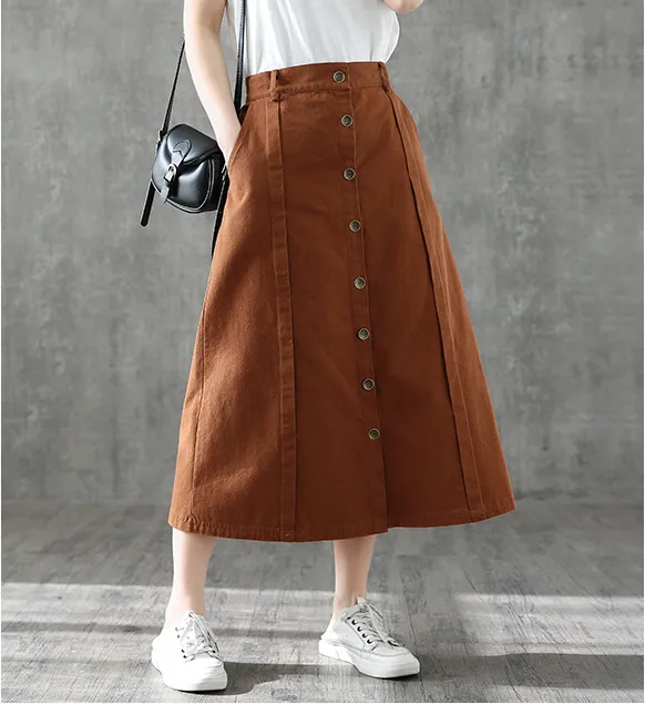 Casual Cotton loose fitting Women's Skirts DZA2006133