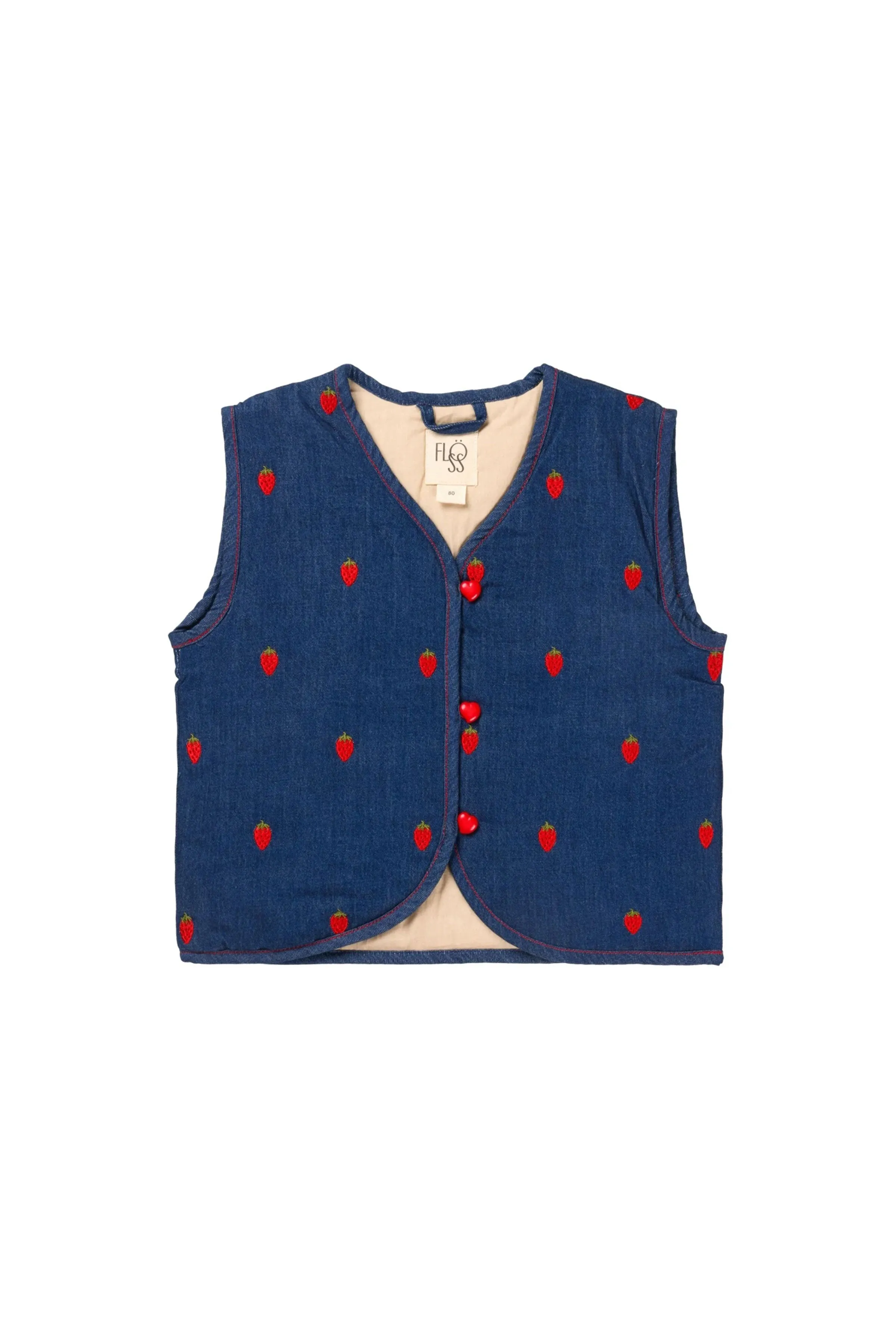 Colette Vest (Berry Denim)