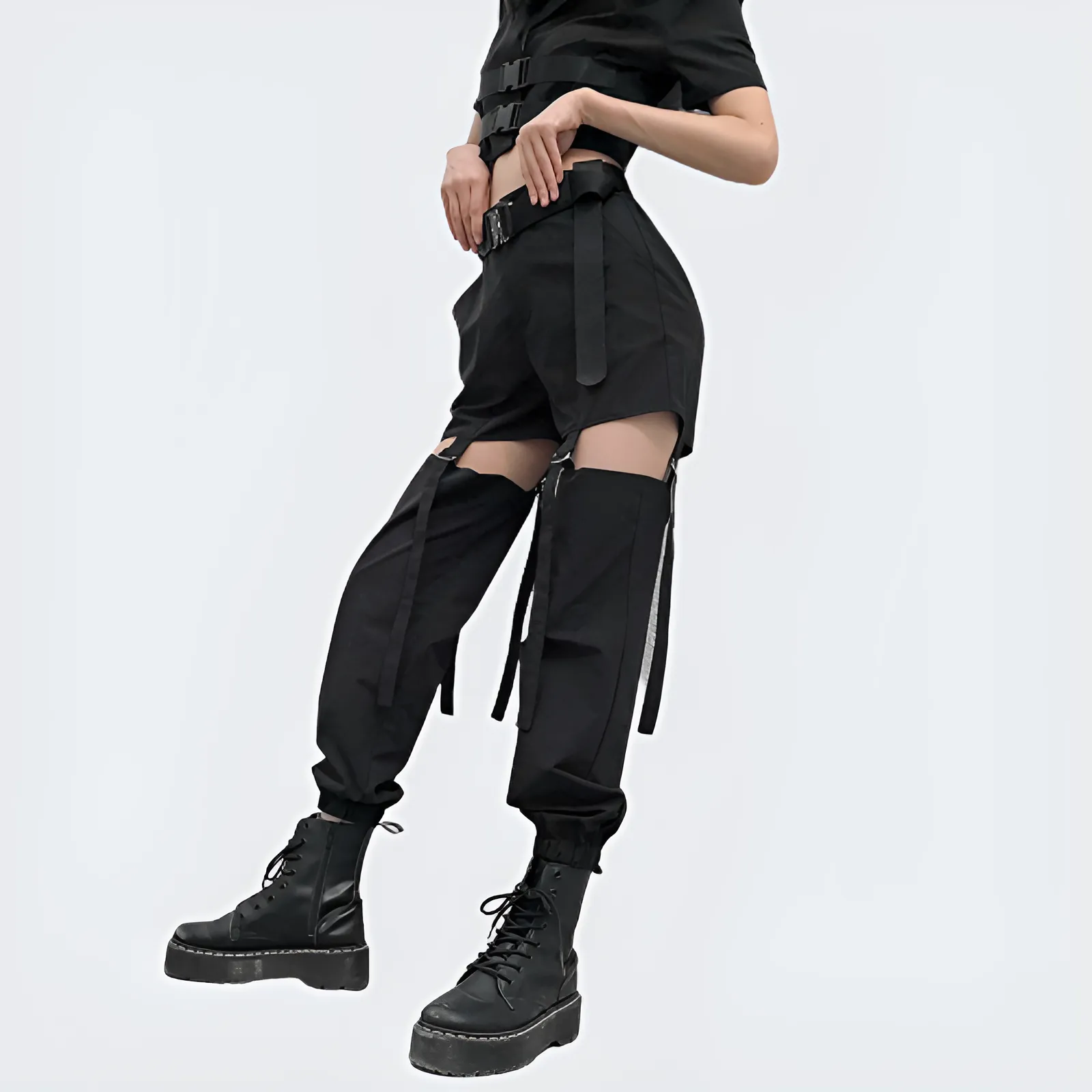 Detachable Buckle Pants