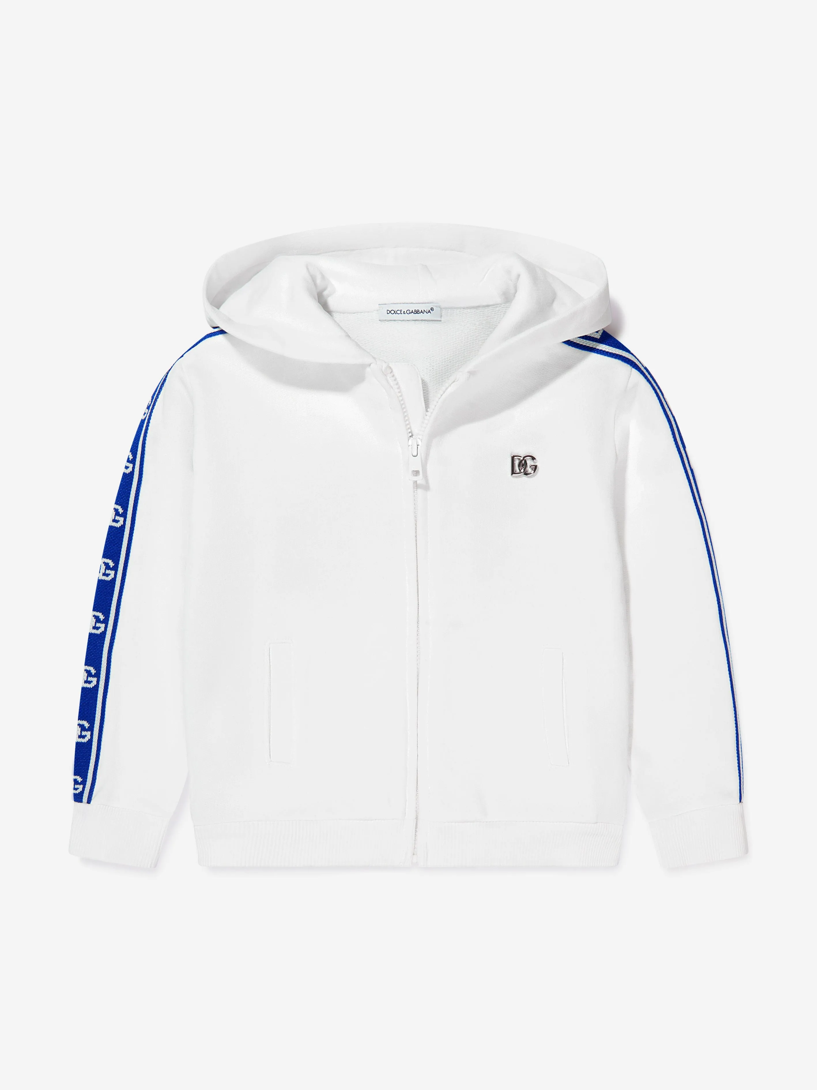 Dolce & Gabbana Baby Boys Logo Tape Zip Up Hoodie