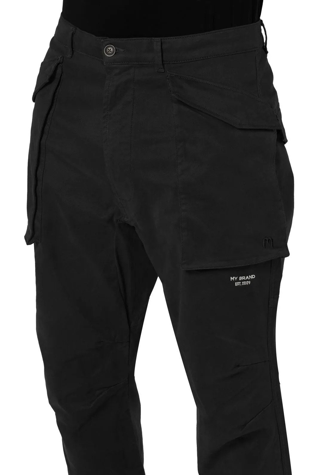 DUNDER BOLD POCKET CARGO PANT | BLACK