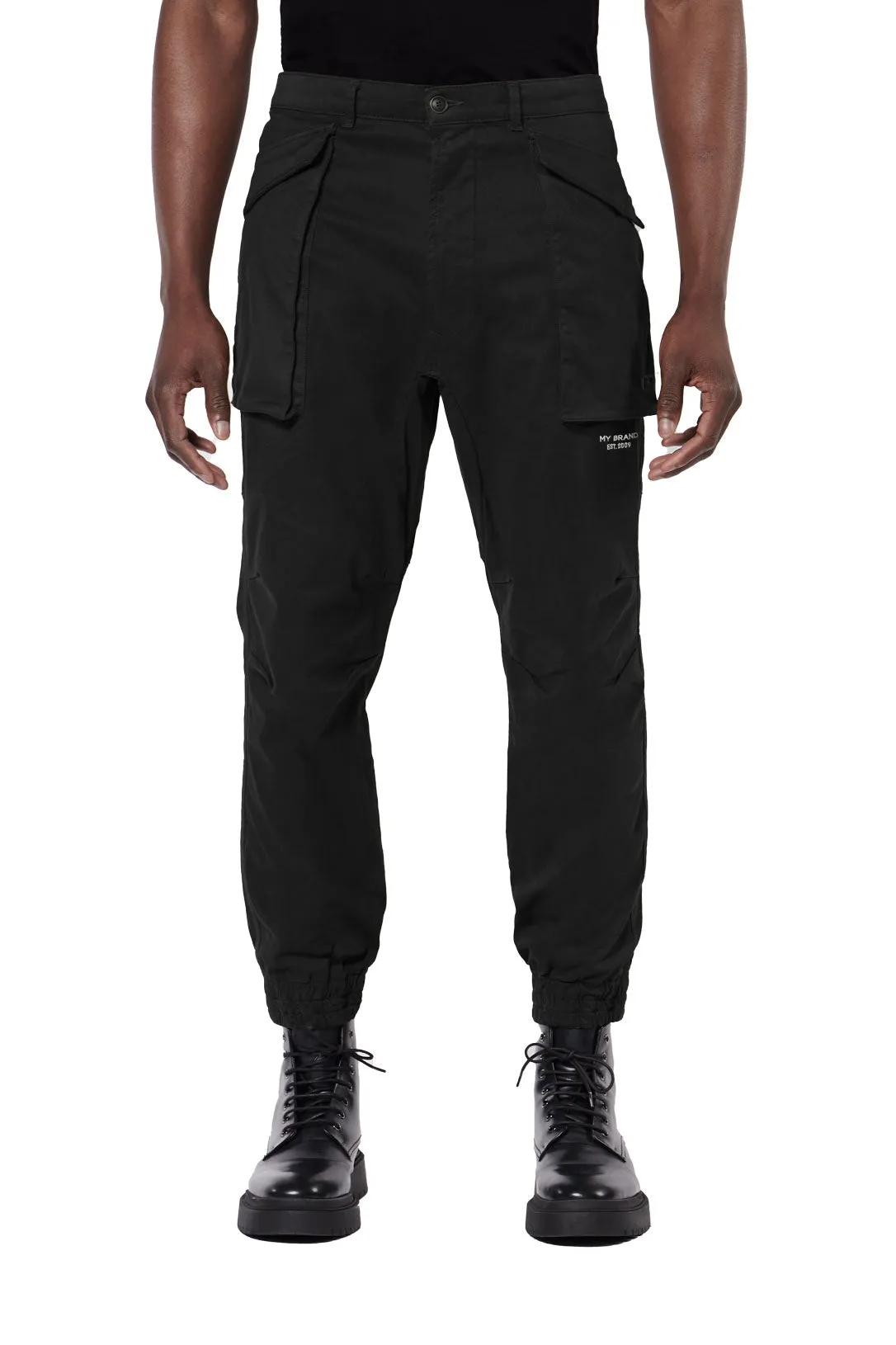 DUNDER BOLD POCKET CARGO PANT | BLACK