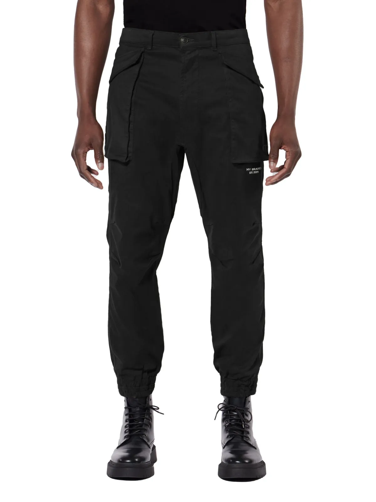 DUNDER BOLD POCKET CARGO PANT | BLACK