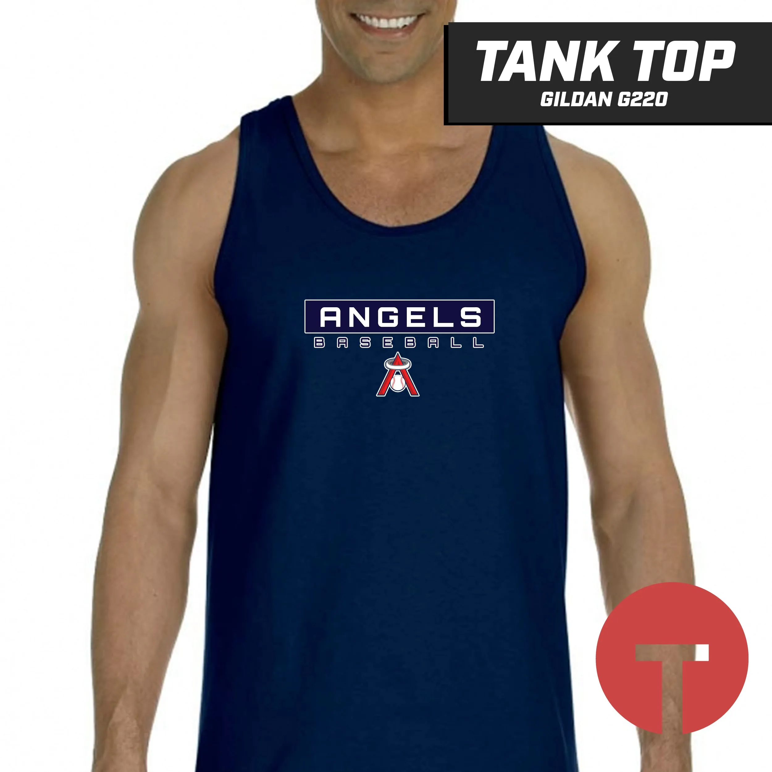 East Cobb Angels - LOGO 3 - Tank Top Gildan G220