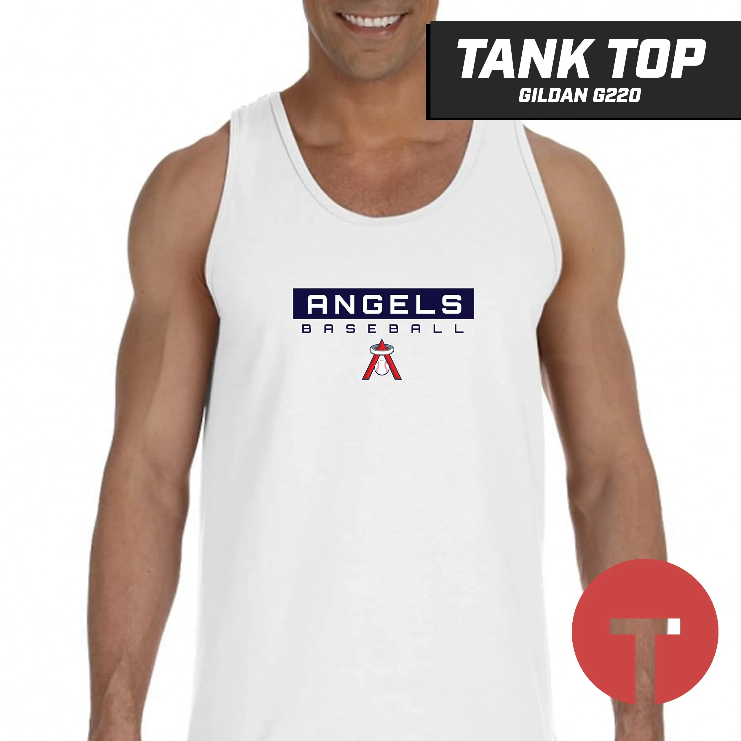 East Cobb Angels - LOGO 3 - Tank Top Gildan G220