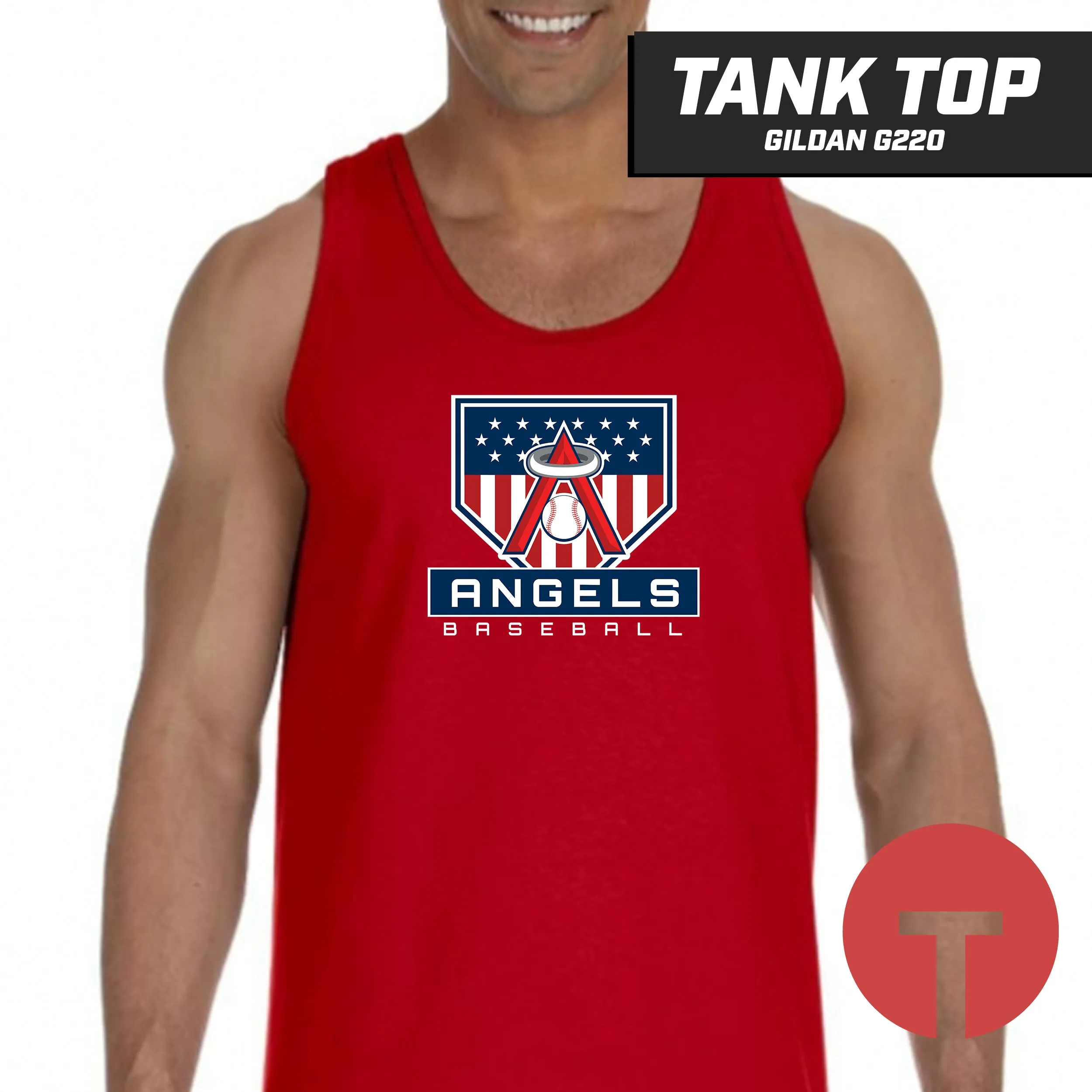 East Cobb Angels - LOGO 4 - Tank Top Gildan G220