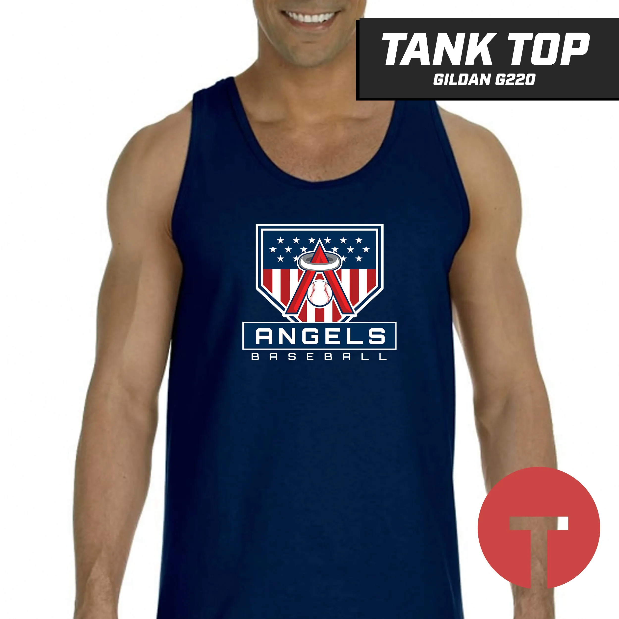 East Cobb Angels - LOGO 4 - Tank Top Gildan G220