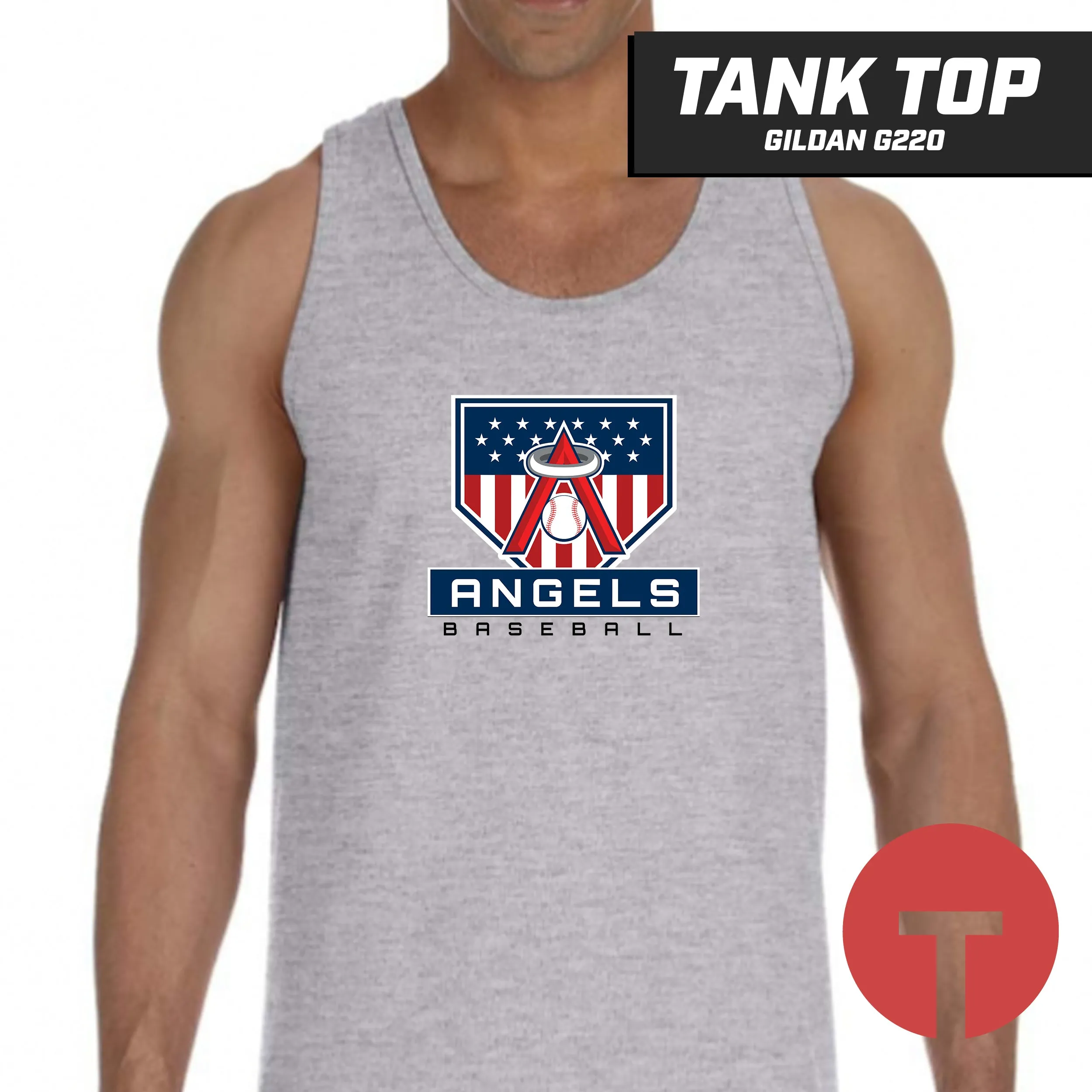 East Cobb Angels - LOGO 4 - Tank Top Gildan G220