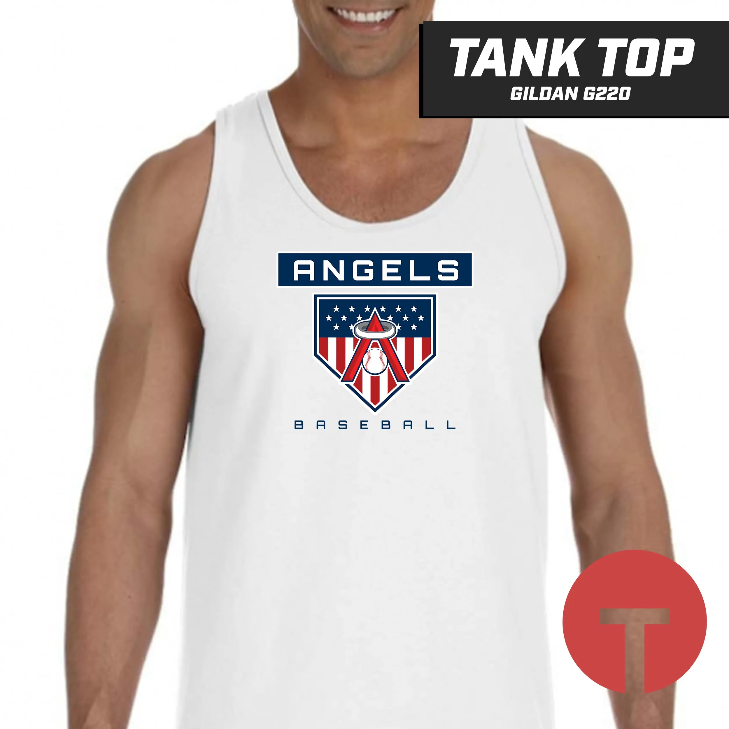 East Cobb Angels - LOGO 5 - Tank Top Gildan G220