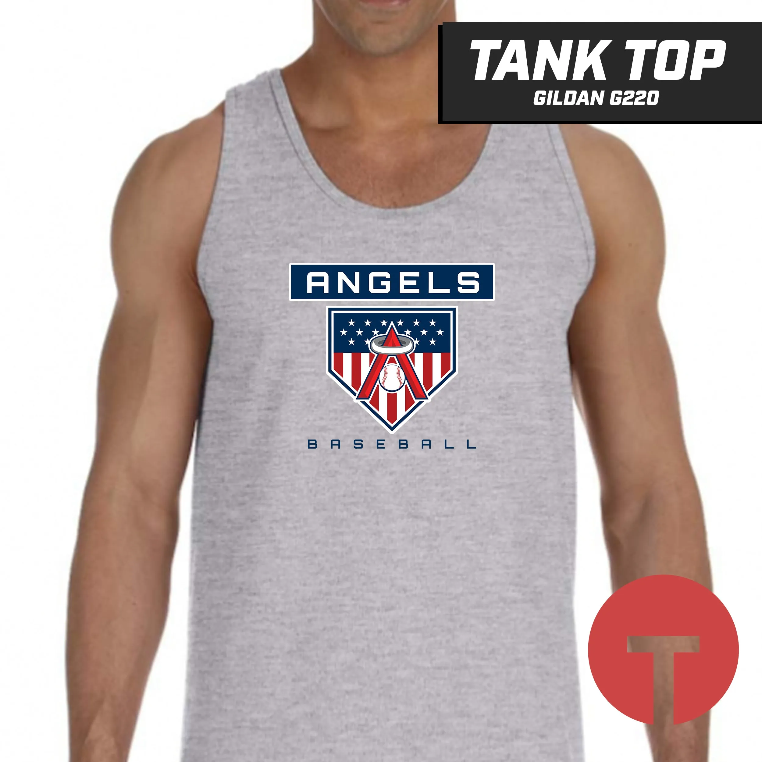 East Cobb Angels - LOGO 5 - Tank Top Gildan G220