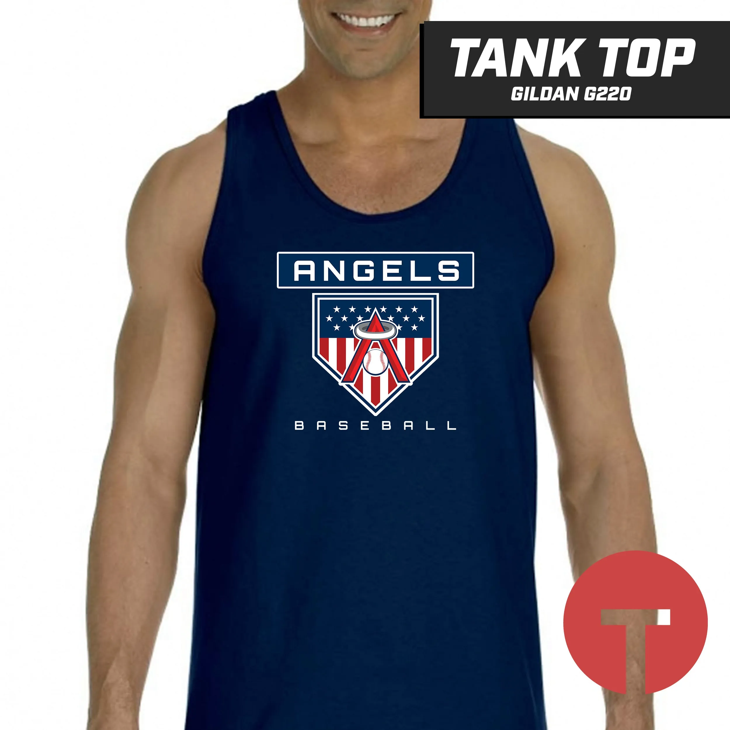 East Cobb Angels - LOGO 5 - Tank Top Gildan G220