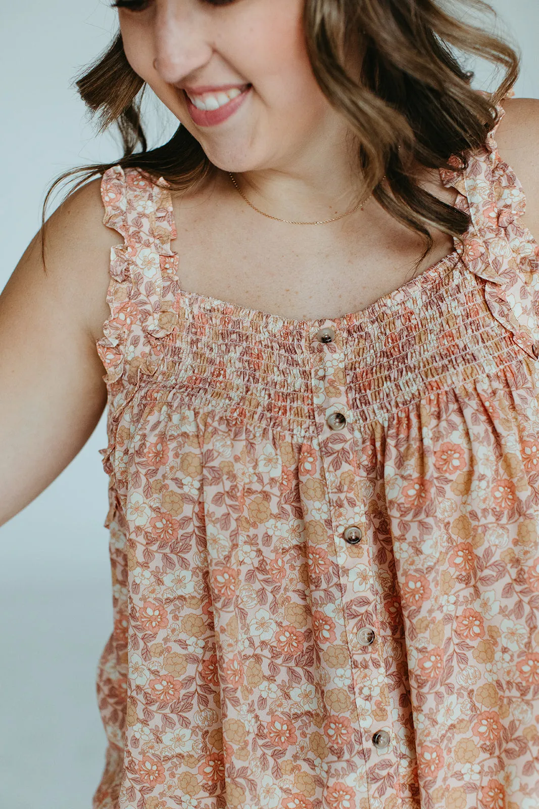 Elizabeth Smocked Tank