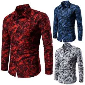 Funki Buys | Shirts | Men's Long Sleeved Dress Shirt | Slim Fit