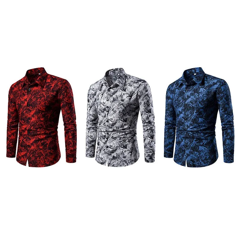 Funki Buys | Shirts | Men's Long Sleeved Dress Shirt | Slim Fit