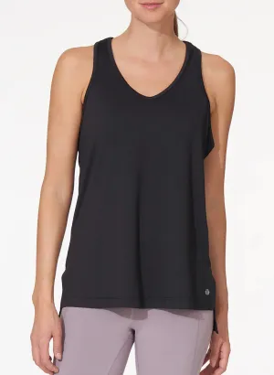 Hi-Lo Mesh Tank Black