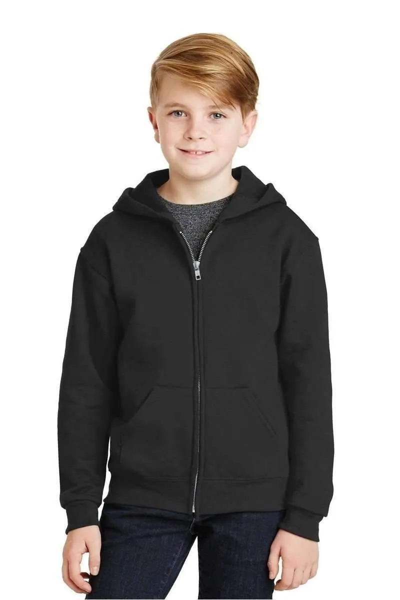 JERZEES 993B: Youth Wholesale Full-Zip Hooded Sweatshirt