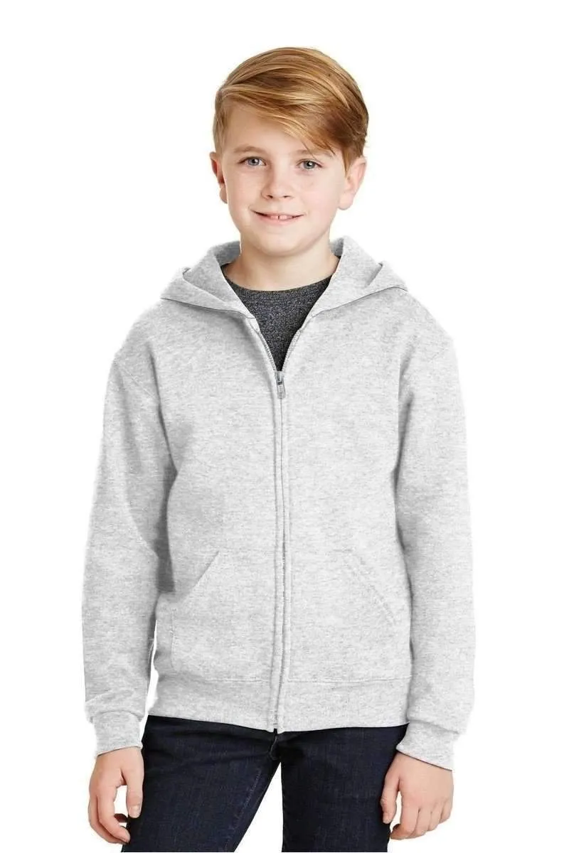 JERZEES 993B: Youth Wholesale Full-Zip Hooded Sweatshirt